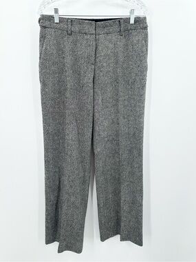 Tory Burch Women’s‎ Gray Tweed Wide Leg Trousers Size 8
